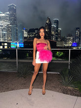 Hot Pink Ostrich Feather Bag
