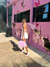 Lilac Ostrich Feather Bag