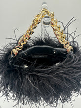 Black Ostrich Feather Bag