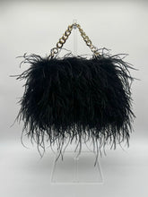 Black Ostrich Feather Bag