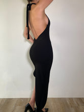 Gia - Black Backless Asymmetrical Dress