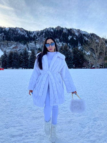 Snow - White Faux Fur Coat