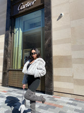 Crop Faux Fur Coat (Sizes L - XL)