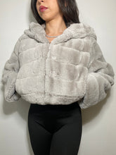 Crop Faux Fur Coat (Sizes L - XL)