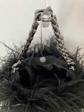 Odessa Ostrich Feather Bag Snow